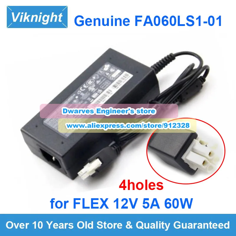 

Genuine FA060LS1-01 12V 5A FLEX AC Adapter 60W ASA5506-PWR-AC For CISCO 5506 ASA-5506X Laptop Charger Power Supply 4holes