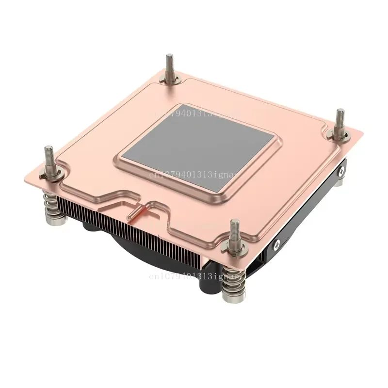V12 New 1U Ultra-Thin VC Soaking Plate Server Cooler with Full Copper Base for Intel LGA1700 LGA1200 LGA115X Side-Blow Turbo