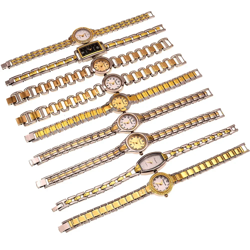 10pcs/Lot, Mixed Bulk Women Bracelet Watch Quartz Watch Popular Wristwatch Female Elegant Ladies Watches relogio feminino