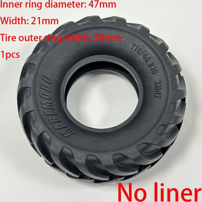 1pcs 110mm Simulation Herringbone Pattern Tires No Liner 1/14 RC Truck for SCANIA Tamiya 770S R620 for VOLVO ACTROS Model Car