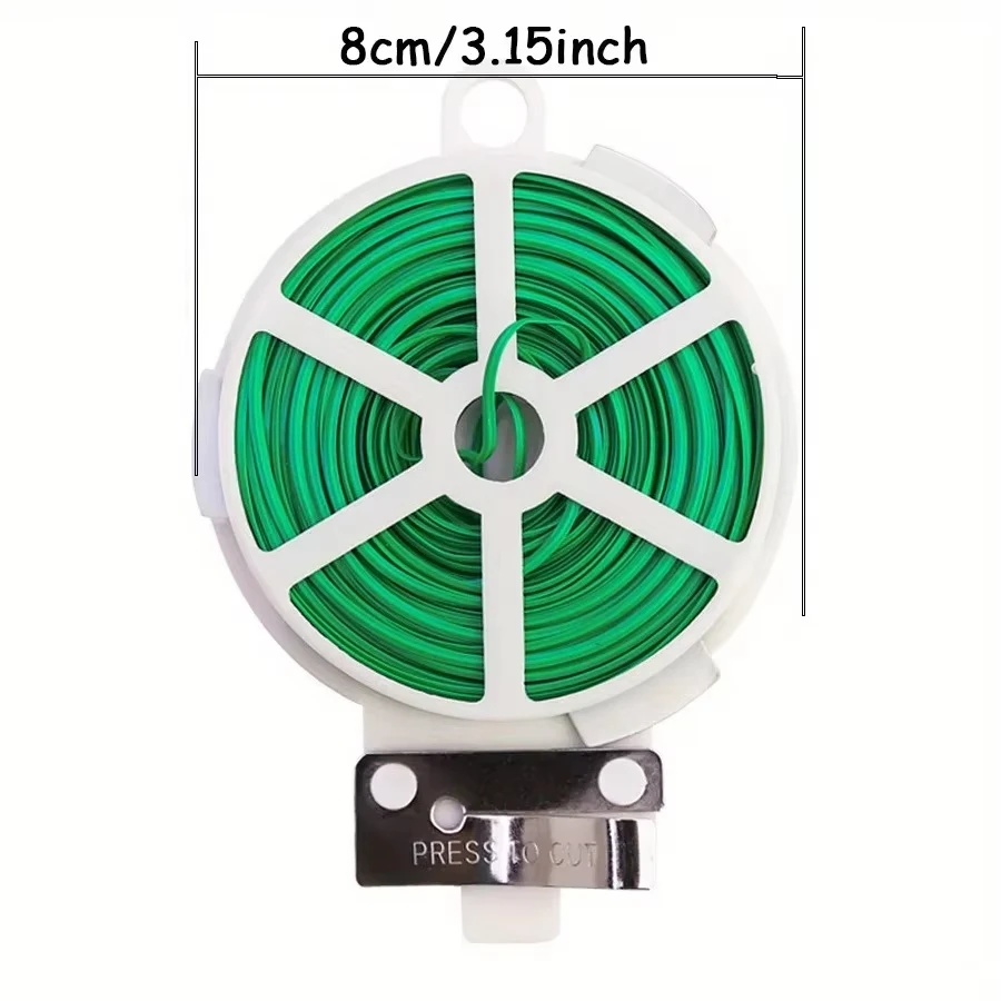 20-200m Garden Twist Ties Multifunctional Strapping Plant Climbing Reusable Self-cutting Iron Wire Cable Ties For Flower Plant