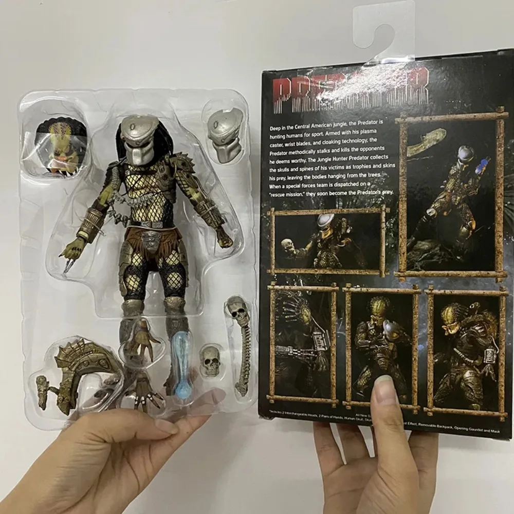 متوفر في المخزون NECA Jungle Hunter Predator شخصيات كرتونية غريبة نموذج قابل للجمع ديكور منزلي متحرك ألعاب أعياد الميلاد #5