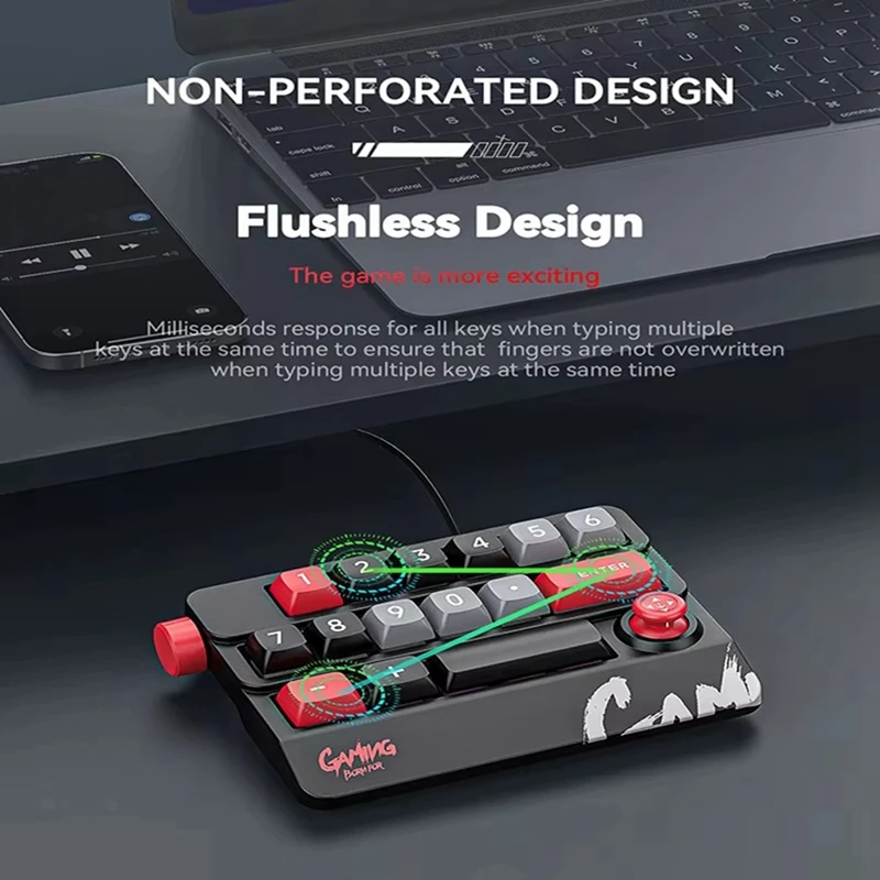 Hot Sale Portable Joystick Mechanical Keyboard Full Hot Swappable Key RGB Backlight Wired Programmable Game Keyboard For Desktop