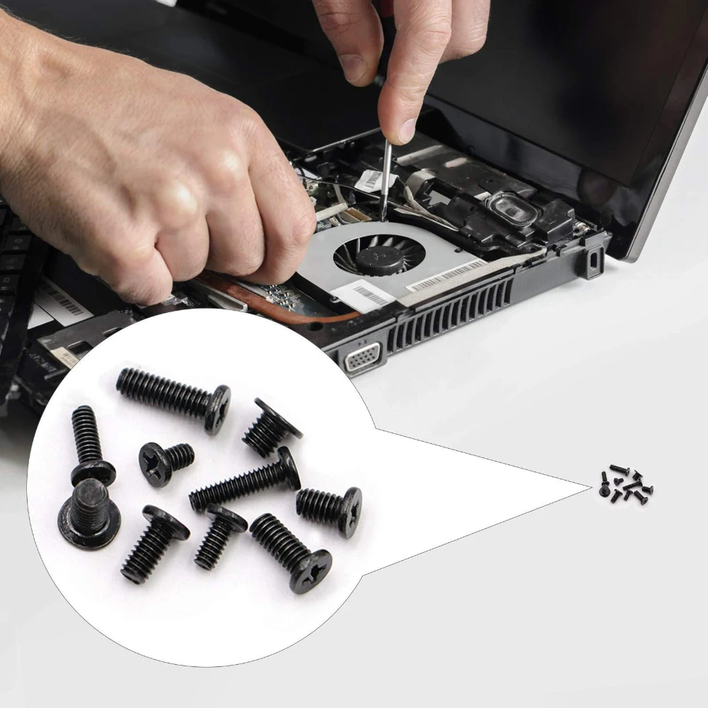 680 قطعة M2 M2.5 M3 مسامير الكمبيوتر المحمول مسامير الأسود الزنك مطلي الصليب سم مسامير للوحة الأم SSD HDD مروحة الكمبيوتر إصلاح الكمبيوتر المحمول