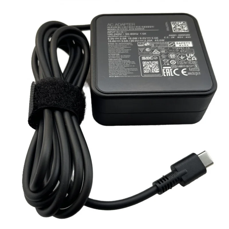 UN +20V 2.25A 45W type-C AC Adapter Charger For Asus Chromebook Flip C433T C433TA
