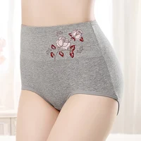 4Pcs/Set Cotton Panties Women's Underwear High Waist Plus Size Briefs Girls Abdomenal Shapewear Female Underpants Sexy Lingeries 3