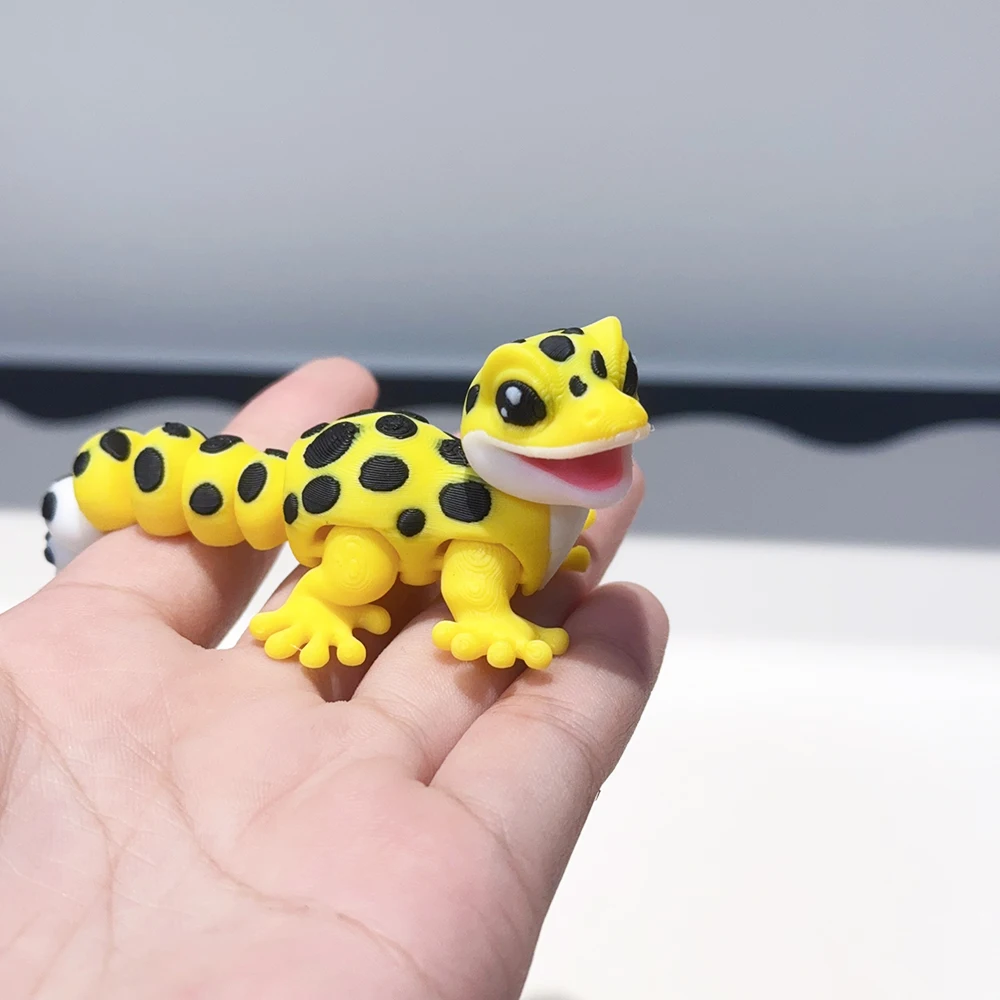 3D مطبوعة لطيف وسخيف أبو بريص نموذج البلاستيك زخرفة سطح المكتب الديكور النحت زخرفة هدية عيد