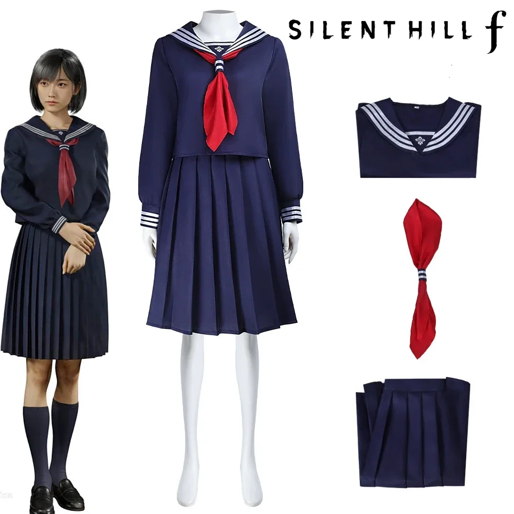 

Game Silent Hill F Fujimiya Hina Cosplay Costume Women Shirt Skirt JK Uniform Sailor Suit Halloween Clothes Outfit