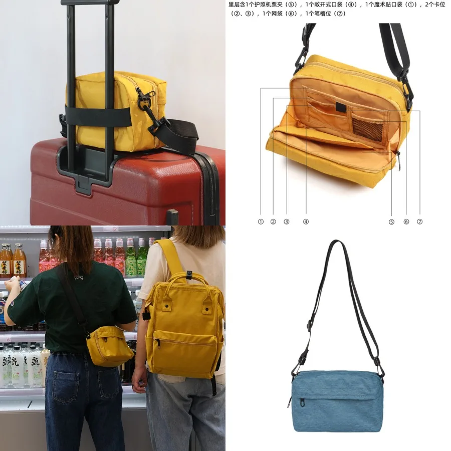 

【New style】26 - new waterproof travel passport shoulder bag multifunctional -body bag portable anti-theft large-capacity storag