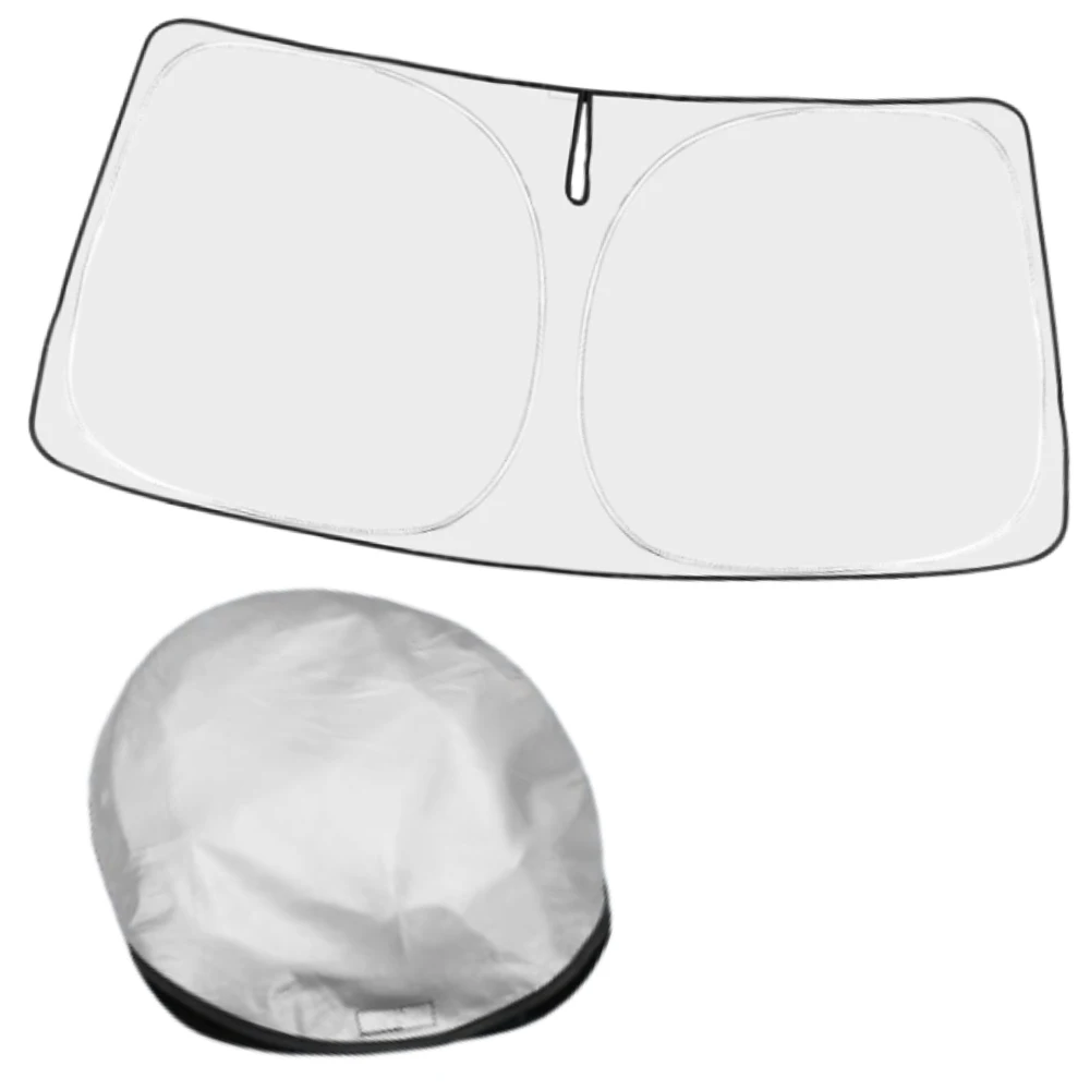 

210D Nylon Silver Black Front Windshield Sunshade Fit for Mercedes Benz GLC Winter 2024-2016 Visor Auto Interior Accessories