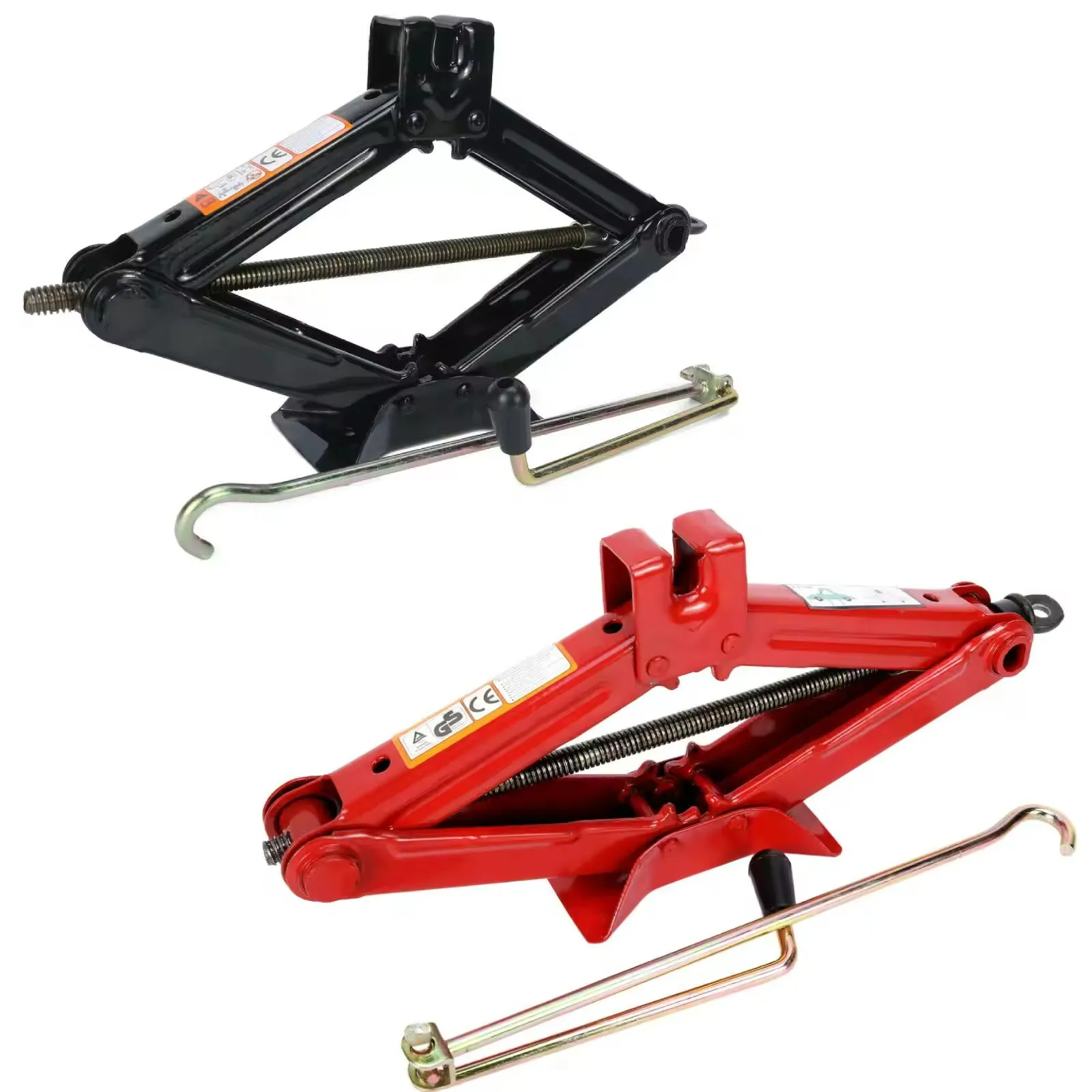 Steel Scissor Jack Stand In 0.8T 1T 2T 3T Sizes For Car Repair Vehicle Maintenance Tools