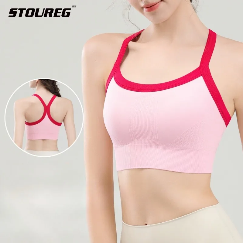 

Стойка цветов, противоударная полимеризация, закрытие груди, спортивное нижнее белье, женское нижнее белье для йоги, бега, тренировок, фитнеса, майка, бюстгальтер