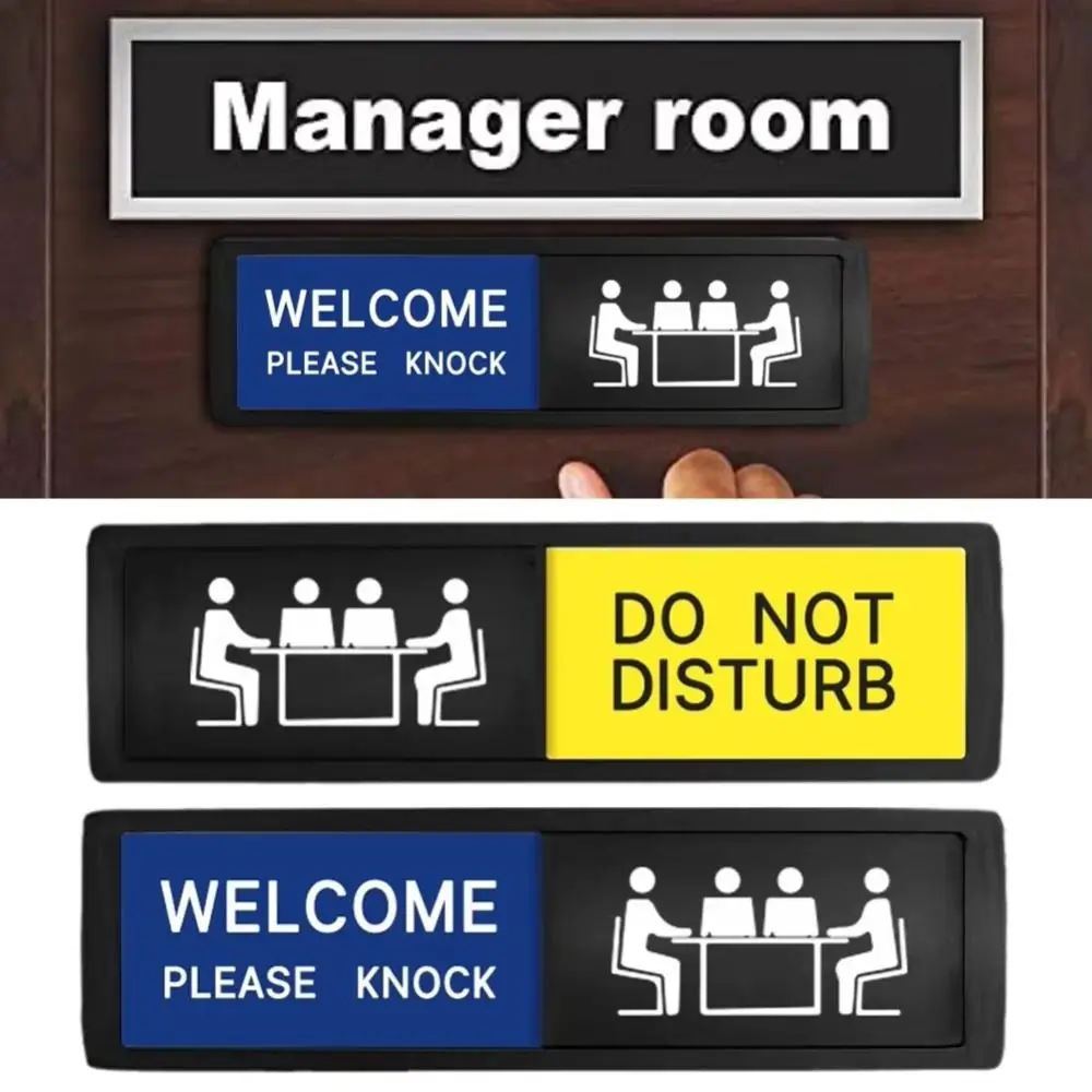 Clear Communication Privacy Sign WELCOME and DO NOT DISTURB Sign Sturdy Plastic Do Not Disturb Sign Stylish Door Hanger