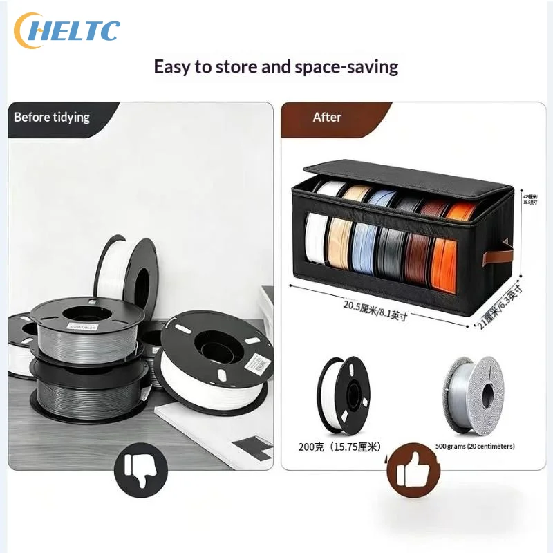 1PC 3D Printer Filament Storage Bag Filament Storage Bag Cover 3D Printing Accessories Holder Rack For Home Office Workshop