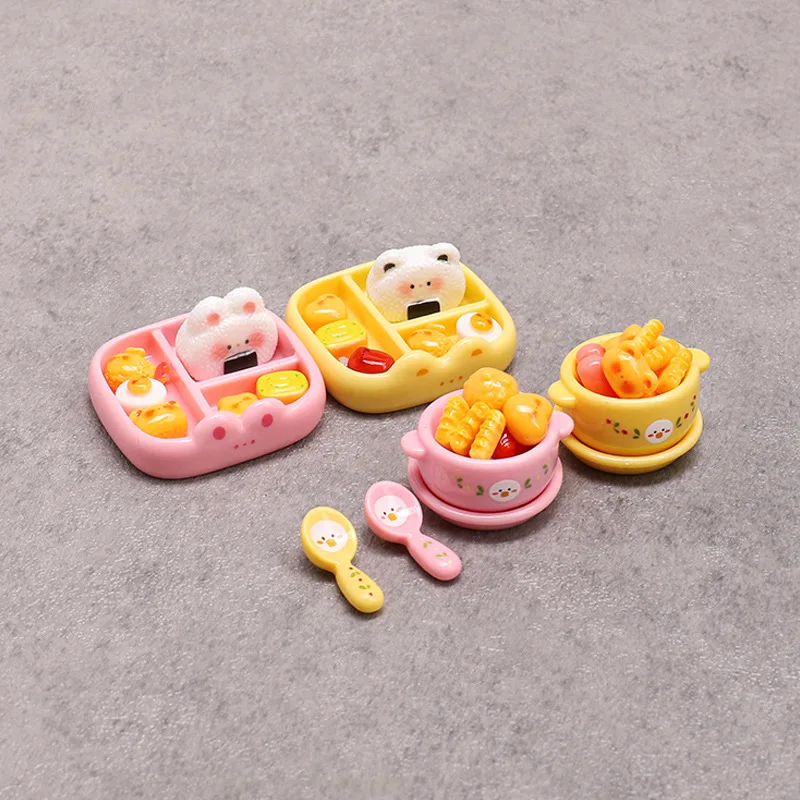ชุดอาหารจำลองขนาดเล็ก ลายการ์ตูนน่ารัก สำหรับทำอาหารเล่น ของตกแต่งบ้านสุดน่ารัก ลดราคาพิเศษ