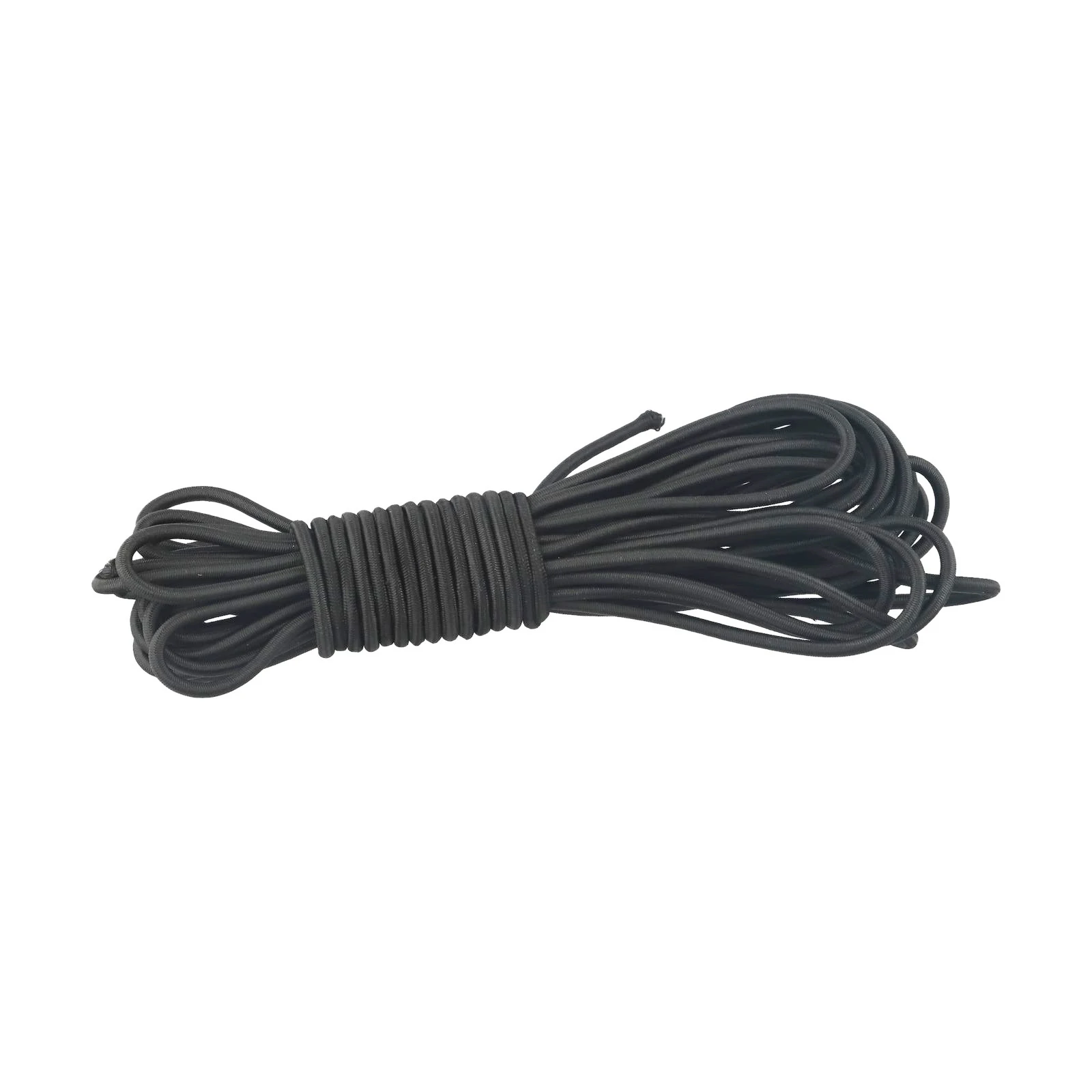 10m 4mm Black High Tension Cord Bungee Elastic Rope Cord For Roof Racks /trailers /ground Sheets /tarpaulin /boats /caravans