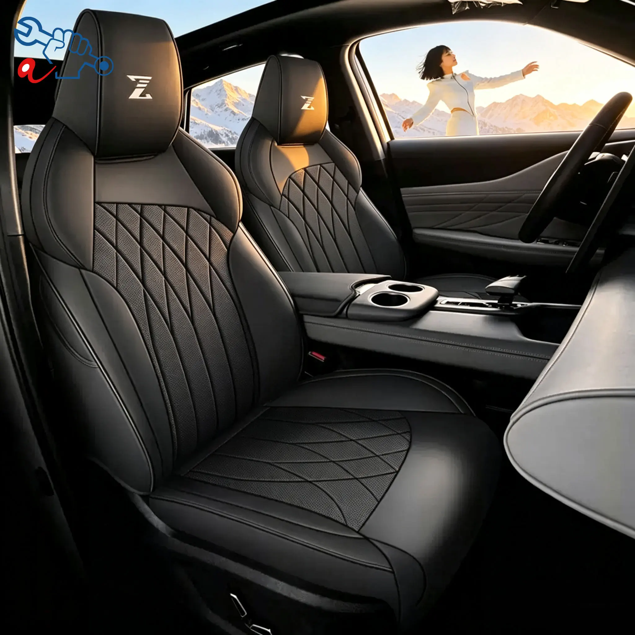 Left-Drive Car Seat Cover For Changan UNI-Z 2024-2026 All Season Seat Cushion Custom Fit Full Surround Protective Covers