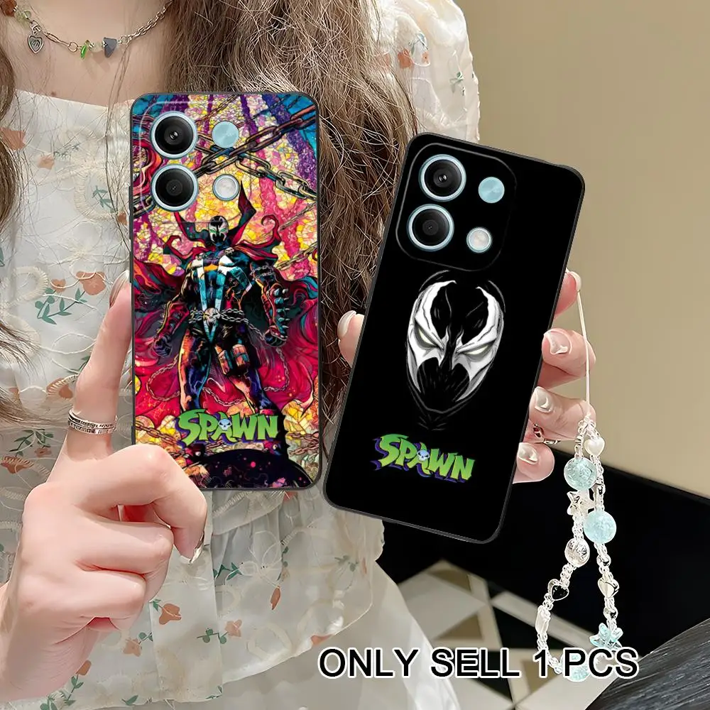 Capa de Telefone Fashion Spawn-S para POCO M7 M6 M5 M4 M3 X7 X6 X5 X4 X3 Pro GT 5G, Capa de TPU Macia e à Prova de Choque