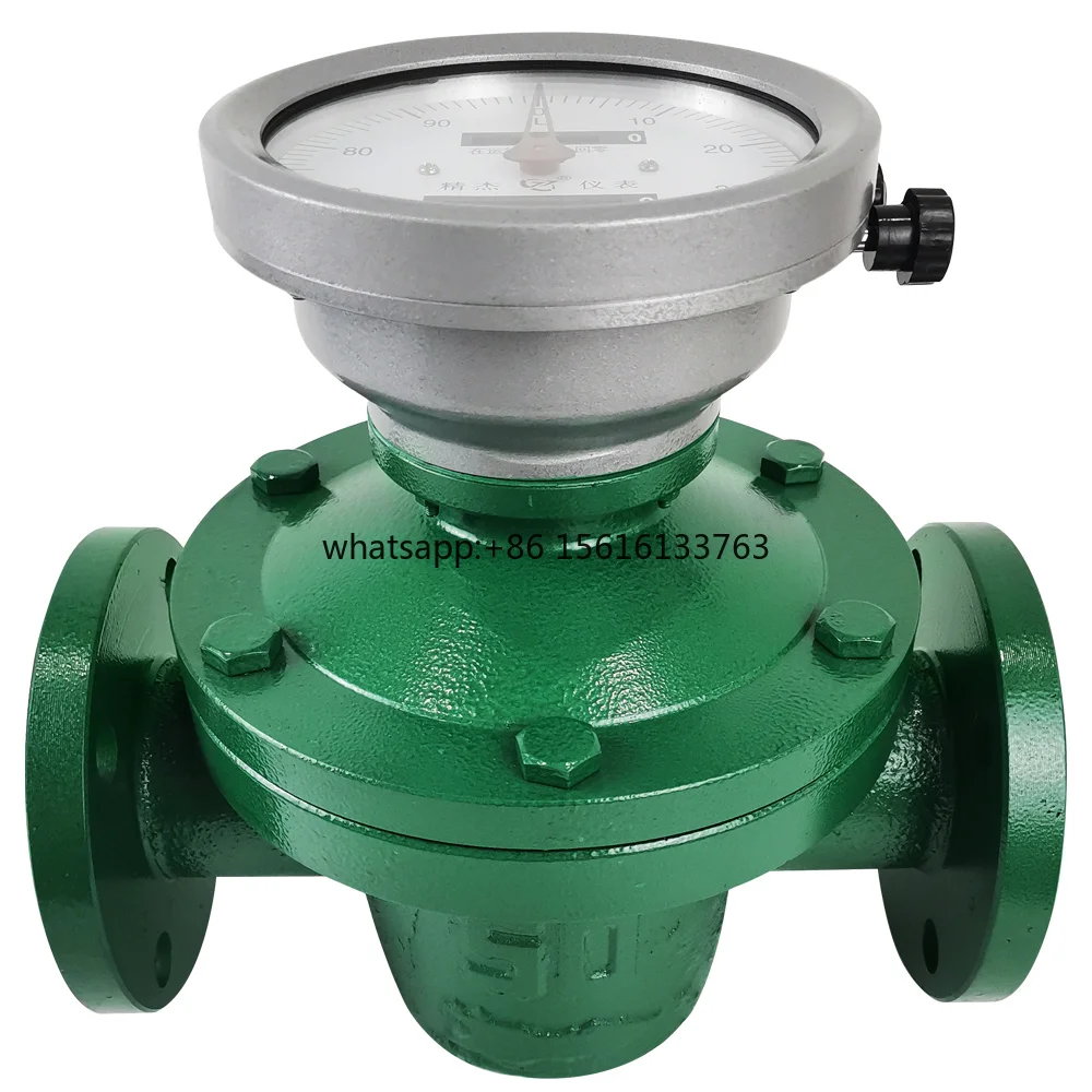 

JINGJIE RS485 Oval Gear Flow Meter Stainless Steel SS304 SS316L Digital LCD Display Volumetric Flow Sensor for Water Oil OEM LC