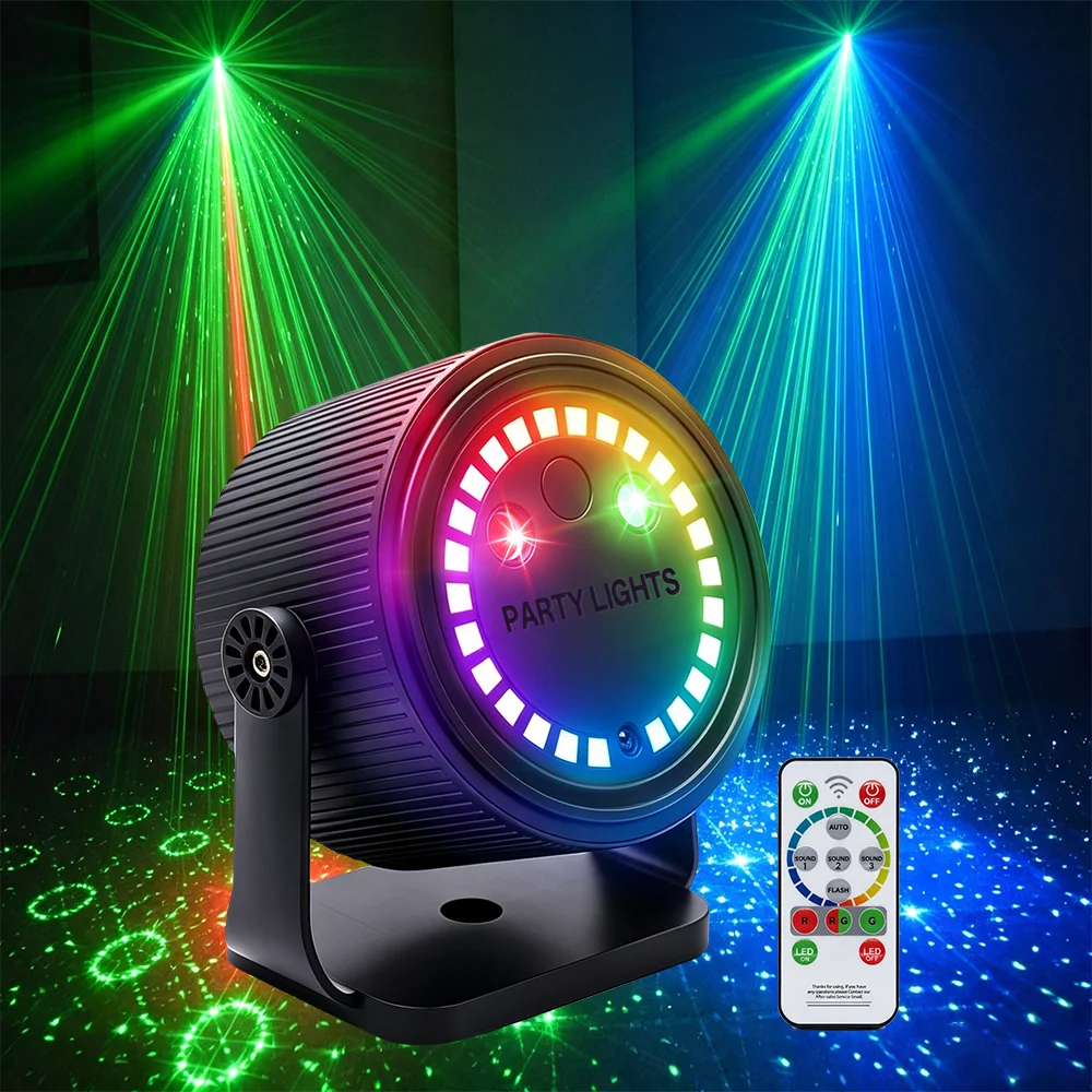 Party Lights, DJ Disco Lights, Laser Strobe Lights, USB-Powered Projector, Suitable for Indoor Party Decoration, Ambient Lights