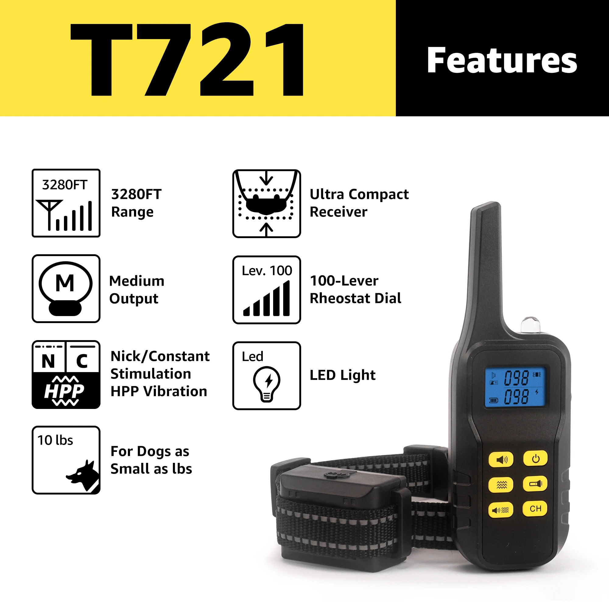 ノーショック2in1リモートドッグトレーニングカラー 100 - Dog Training Collar Remote 1000M Beep のレビューと価格