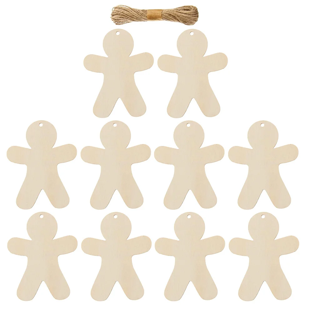 

2 set Wooden Xmas Party Ornaments Tree Decor Xmas Hanging Ornaments For Indoor Party Gift Pendant Craft Supplies