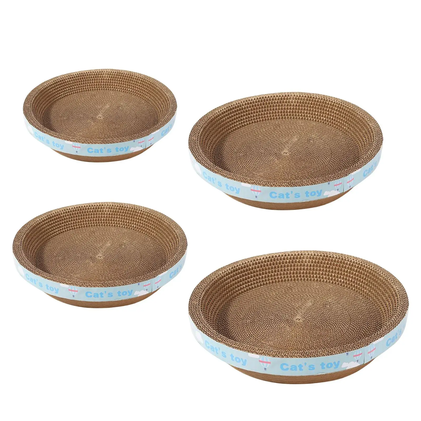 Cat Scratch Pad Round Corrugated Nest Bed Grind Claws Cat Scratcher Pet Accessories