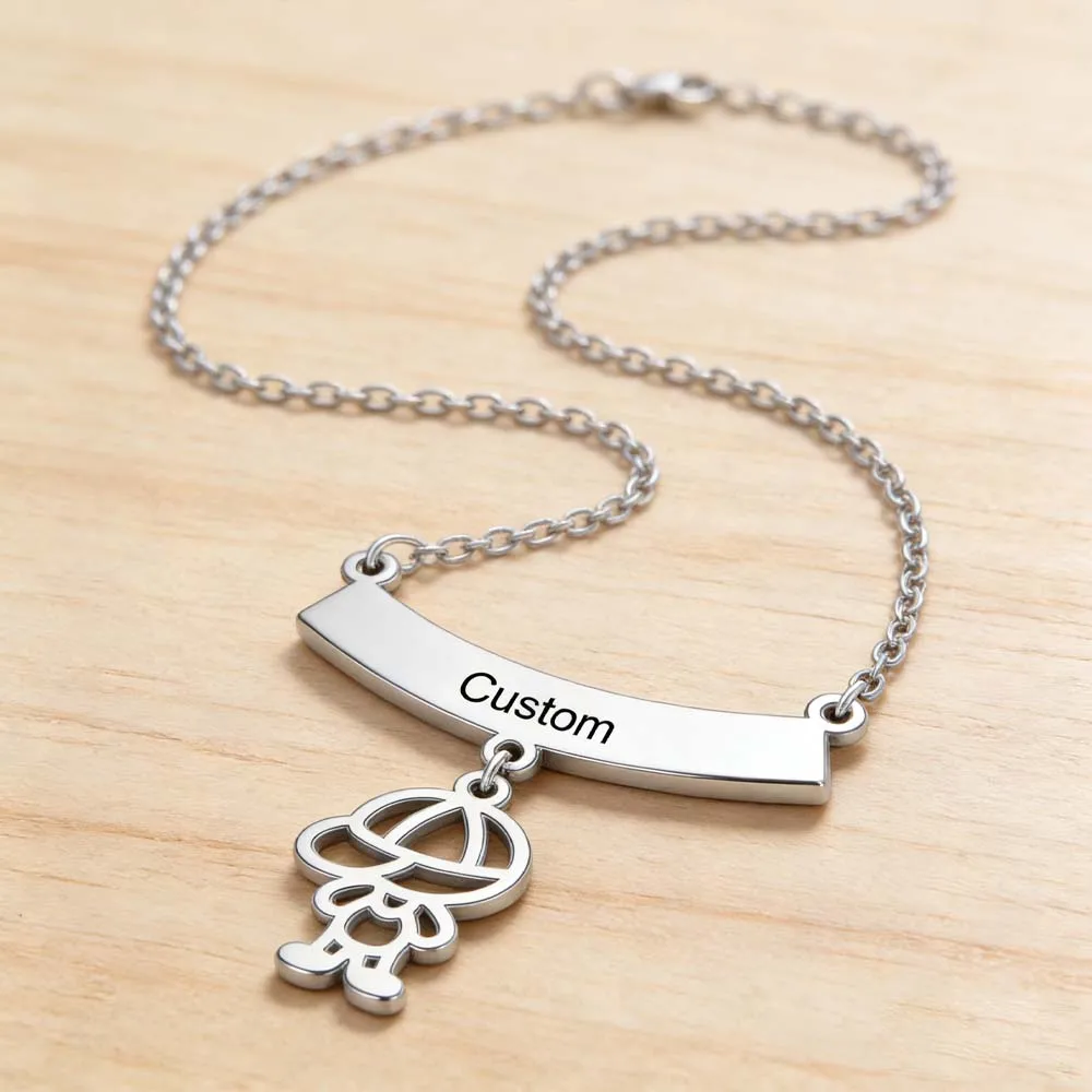 Couple Friend Necklace Personalized Name Necklace Custom Family Gift For Men Woman Mother Father Chain Stainless Steel Jewelry