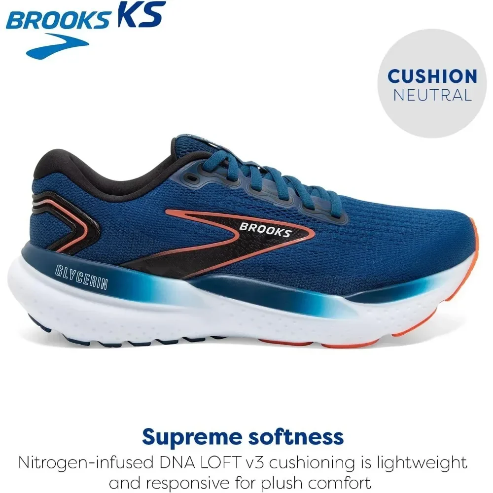 Brooks Men’s Glycerin 21 Provides A Secure Fit And Responsive Cushioning For Dynamic Trail Running