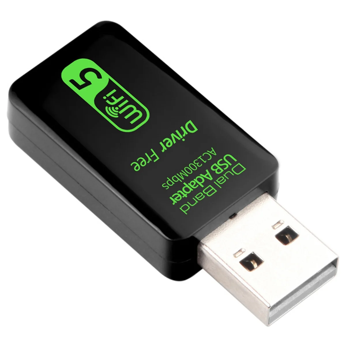 Treiberfreier USB-Wireless-Netzwerkkarten-Router WiFi-Netzwerksignal Computerempfänger 5G Dual-Band Gigabit 1300M für PC