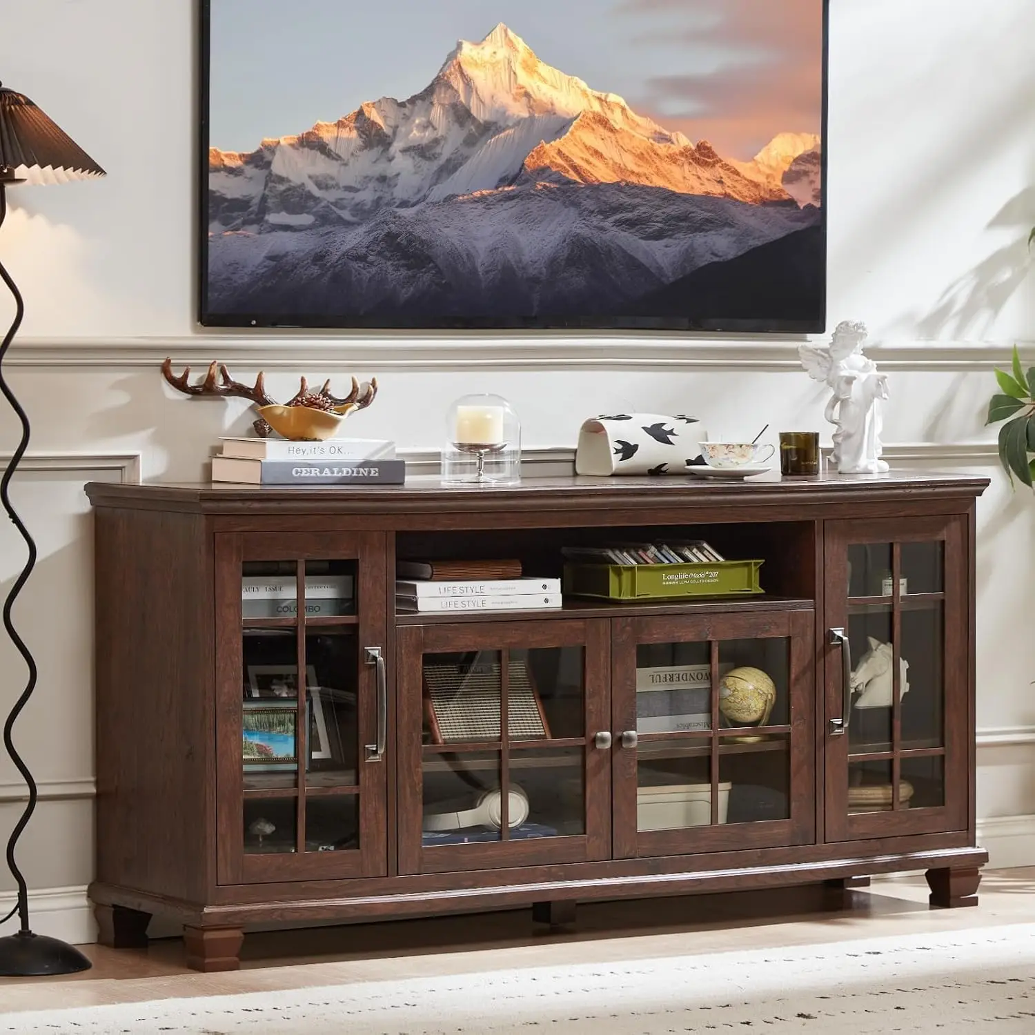 Vintage Walnut Sideboard 6