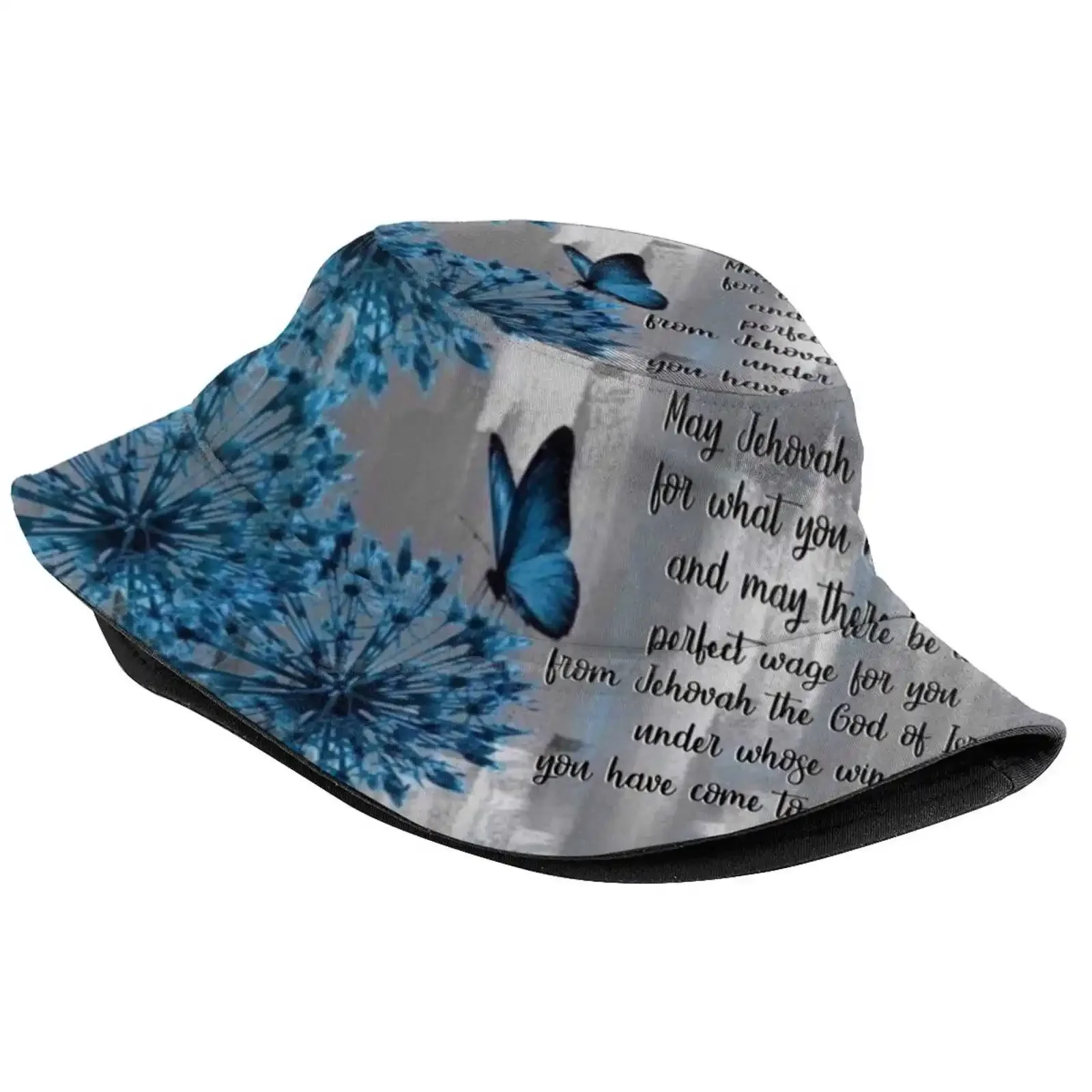 Ruth 2:12 Sun Cap Fisherman Hat Bucket Hats Ruth 2 12 Bible Scripture Nwt Jw Jehovah S Witnesses God Christian Reward