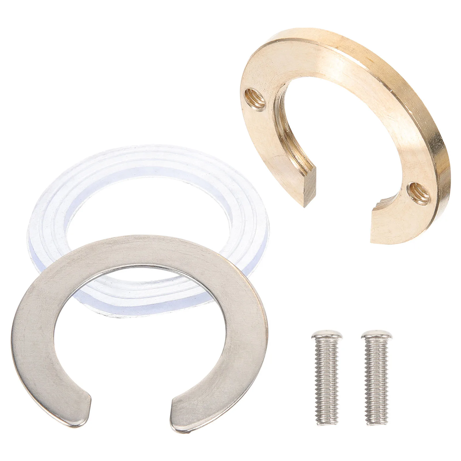 

Brass C shaped Faucet Lock Nut Anti loosening Fastening Circlip Kitchen Fixing Tool Washers Suitable Single Hole Double Hose