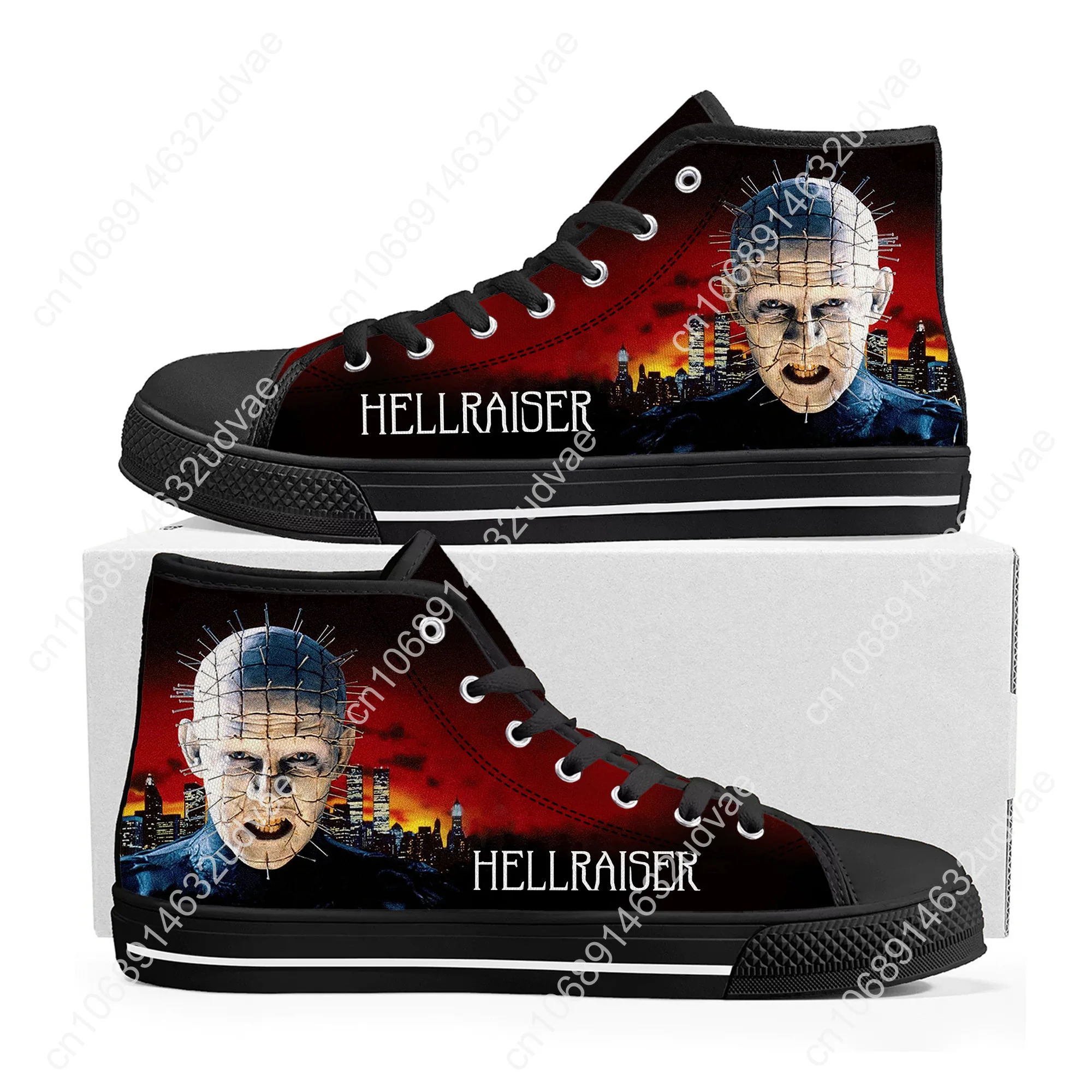 Hellraiser High Top Shoes Men Women Teenager Canvas Walking Sneaker Sneakers Couple Footwear Custom Shoe Unisex