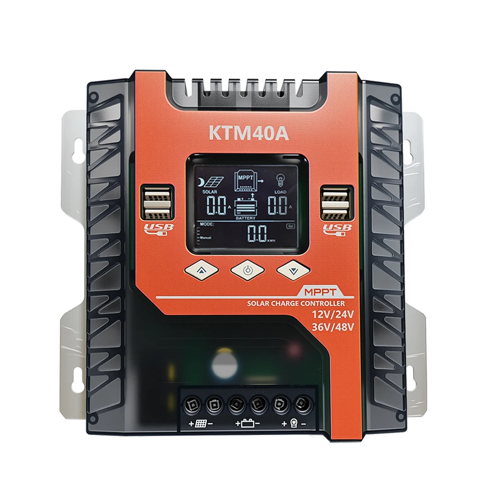 Auto MPPT Solar Charge Controller 20A/40A/60A/100A Series 12V/24V/36V/48V Max PV Voltage 150V