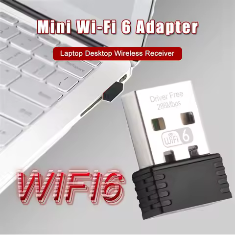 AX286 WIFI 6 Adapter Network Card Mini USB Dongle 2.4GHz 802.11AX Signal Reception For PC Laptop Windows 10/11 Driver Free