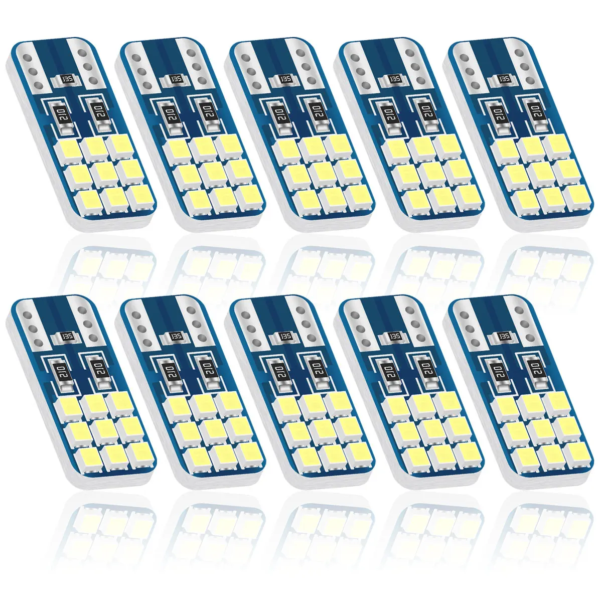 W5W T10 LED 1820 18SMD Car Interior Bulb Canbus Error Free 194 168 Map Dome Lights Auto Marker Wedge License Plate Signal Lamp