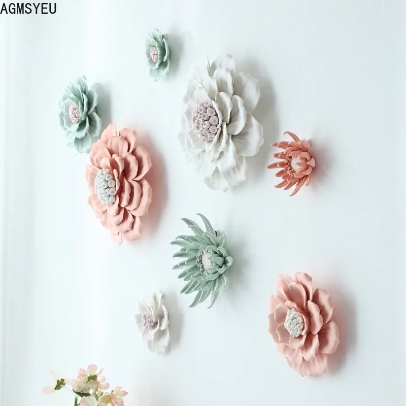 Modern Minimalist Creative Three-Dimensional Plant Wall Decoration Living Room Bedroom Wall TV Background Wall Decoration