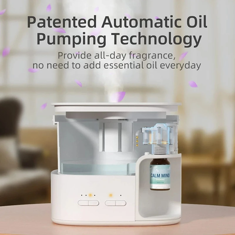 Ultrasonic Large Capacity Antibacterial Humidification Aromatherapy Machine with Silent Ambient Light Aromatherapy Machine