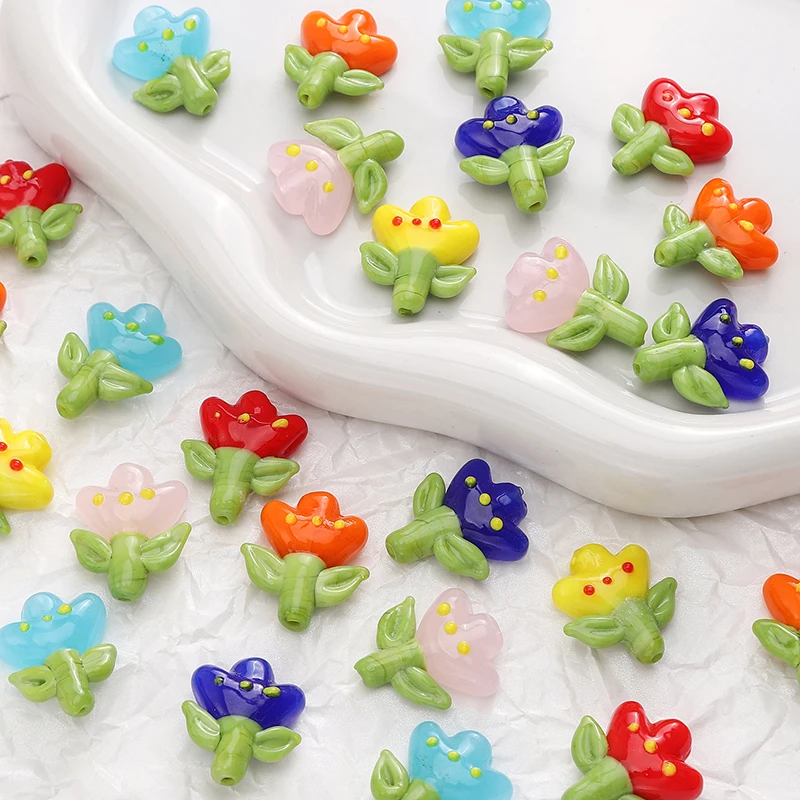 

1PC Multi-Color Acrylic Flower Beads DIY Jewelry Making Supplies Beads for Earrings Bracelets Pendants Charms Party Decoration