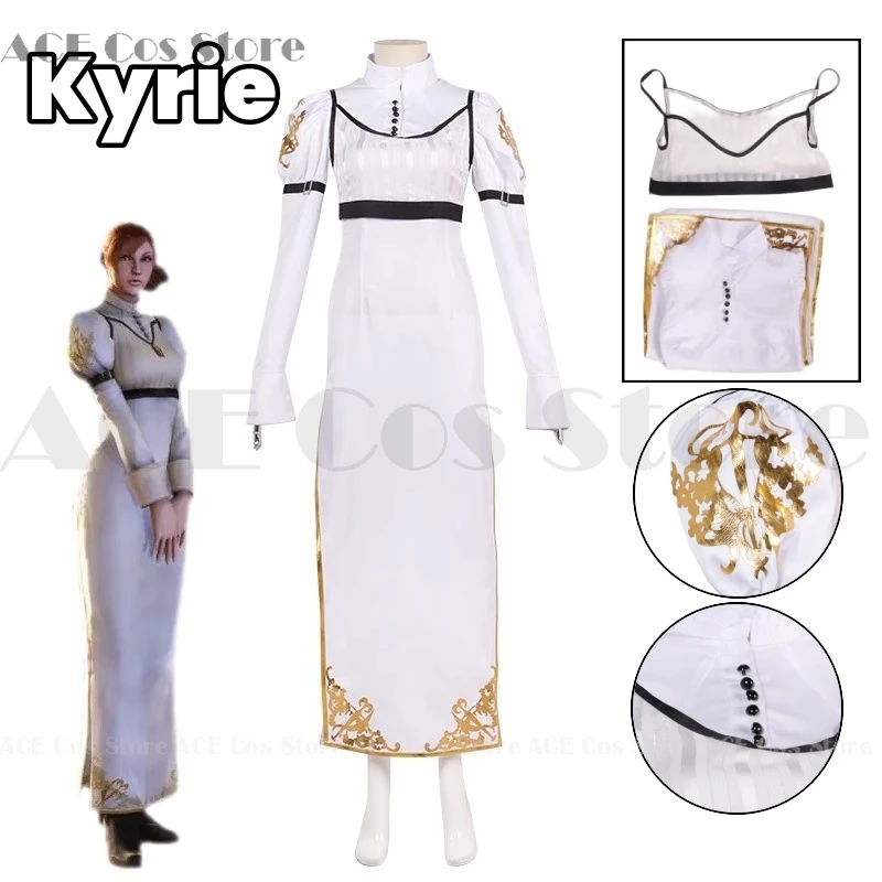 

Kyrie Anime Game Devil May Cry Cosplay Costume Clothes Uniform Cosplay Kyrie Dress Woman Adult Performance Dress Halloween Party