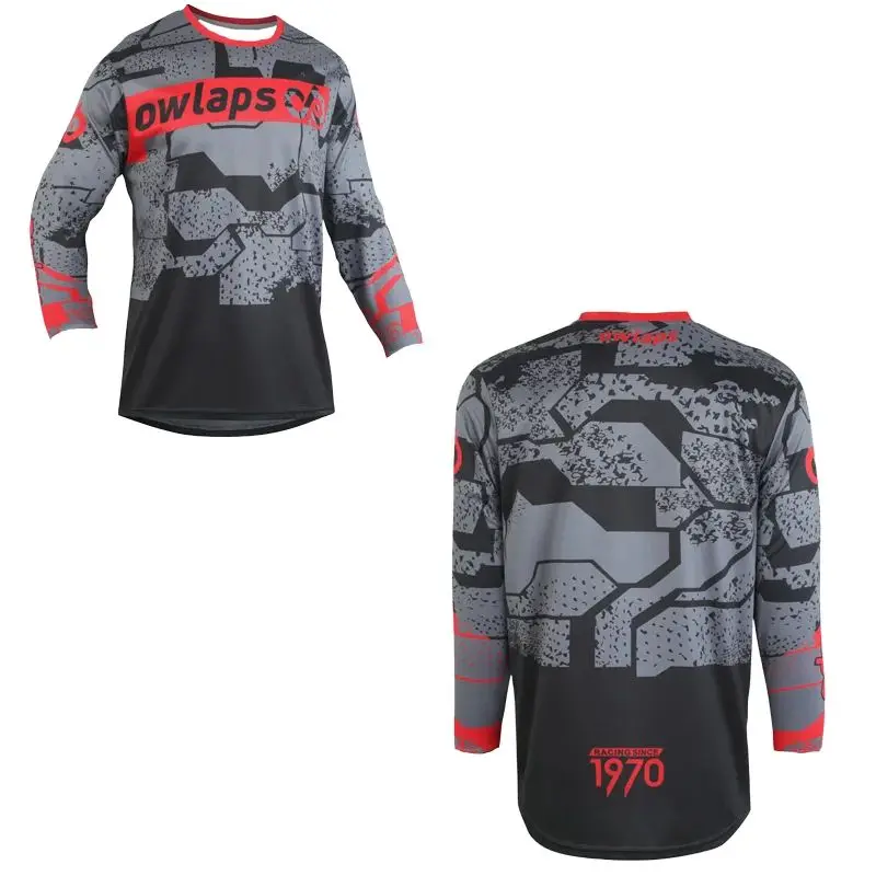 HERREN-RADJERSEY MOUNTAIN MOTORRAD-TOP LANGÄRMELIGES HERREN-T-SHIRT OUTDOOR-SPORTKLEIDUNG RADJERSEY