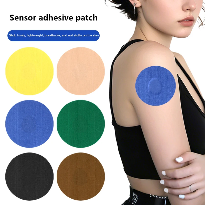 10Pcs Waterproof Adhesive Patches Sensor Patch Glucose Meter Sensor Fixing Sticker Long Lasting Blood Glucose Monitoring