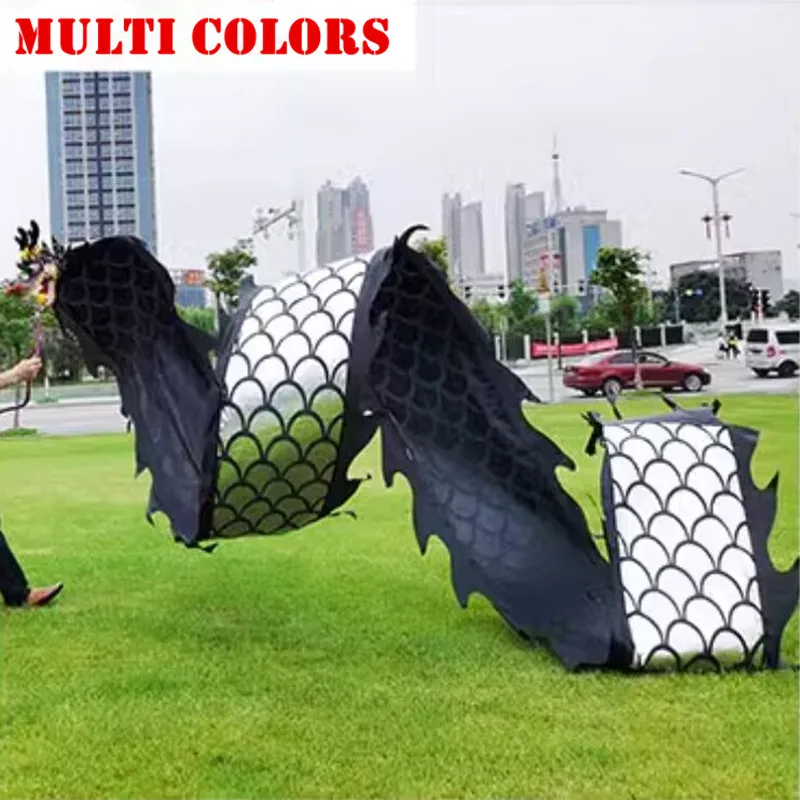 Multi Length Colors Chinese Dragon Dance Body Only Tail Accessories Silk Ribbon Dance (Not Include Head Rod)