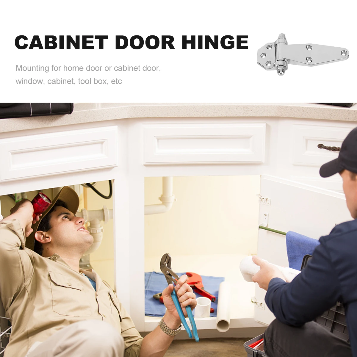 

Zinc Alloy Hinges Heavy Duty Smooth Furniture Fittings Decorative Screw Hole Design Non Rust Corrosion Resistant