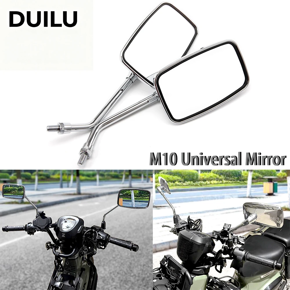 

For Honda Shadow VT VT1100 VT750 VT600 VF750 Magna 750 ATV Scooter Parts Motorcycle Modified Square Rearview Handlebar Mirror