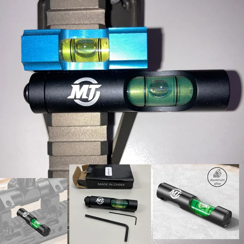 

Scope Leveling Kit High Precision Aluminum Structure Spirit Bubble Level for Picatinny Rail Rifle Pellet Gun Training Aid 2.48"