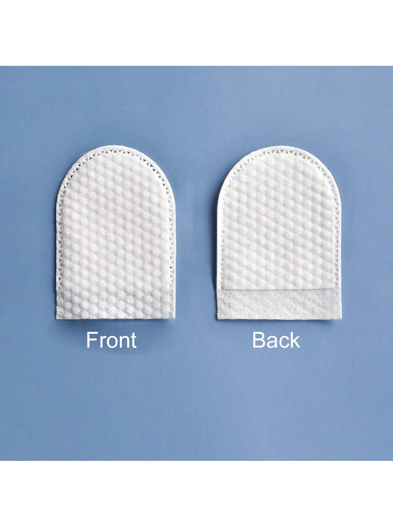 30 قطعة/50 قطعة/100 قطعة المتاح إصبع المهد من نوع مزيل ماكياج منصات على شكل حرف U غير المنسوجة النسيج على الوجهين جيب من نوع لينة خالية من الوبر مزيل ماكياج مع تأثير جيد