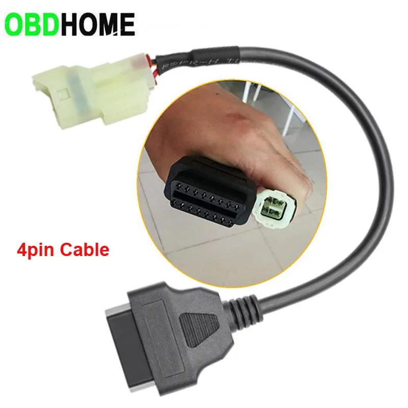 6pin OBD2 Connector for KTM/ HONDA Motorcycle Motobike 4Pin for Harley/Ducati OBD 16Pin Extension Cable for Kawasaki/YAMAHA