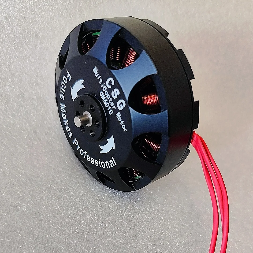 มอเตอร์ไร้แปรงถ่านรุ่นใหม่ 6010 320KV สำหรับมัลติคอปเตอร์ ใช้กับแบตเตอรี่ 6S สำหรับเครื่องยนต์ป้องกันพืชผล ประสิทธิภาพสูง เกรดการบิน